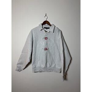 Kith Nelson Collared Pullover 'Light Heather Grey'